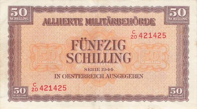 50 Schilling p109 Alliierte Militärbehörde